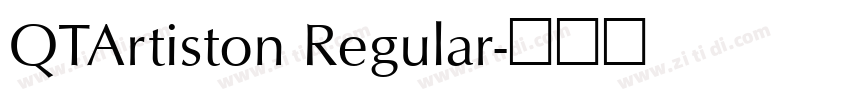 QTArtiston Regular字体转换